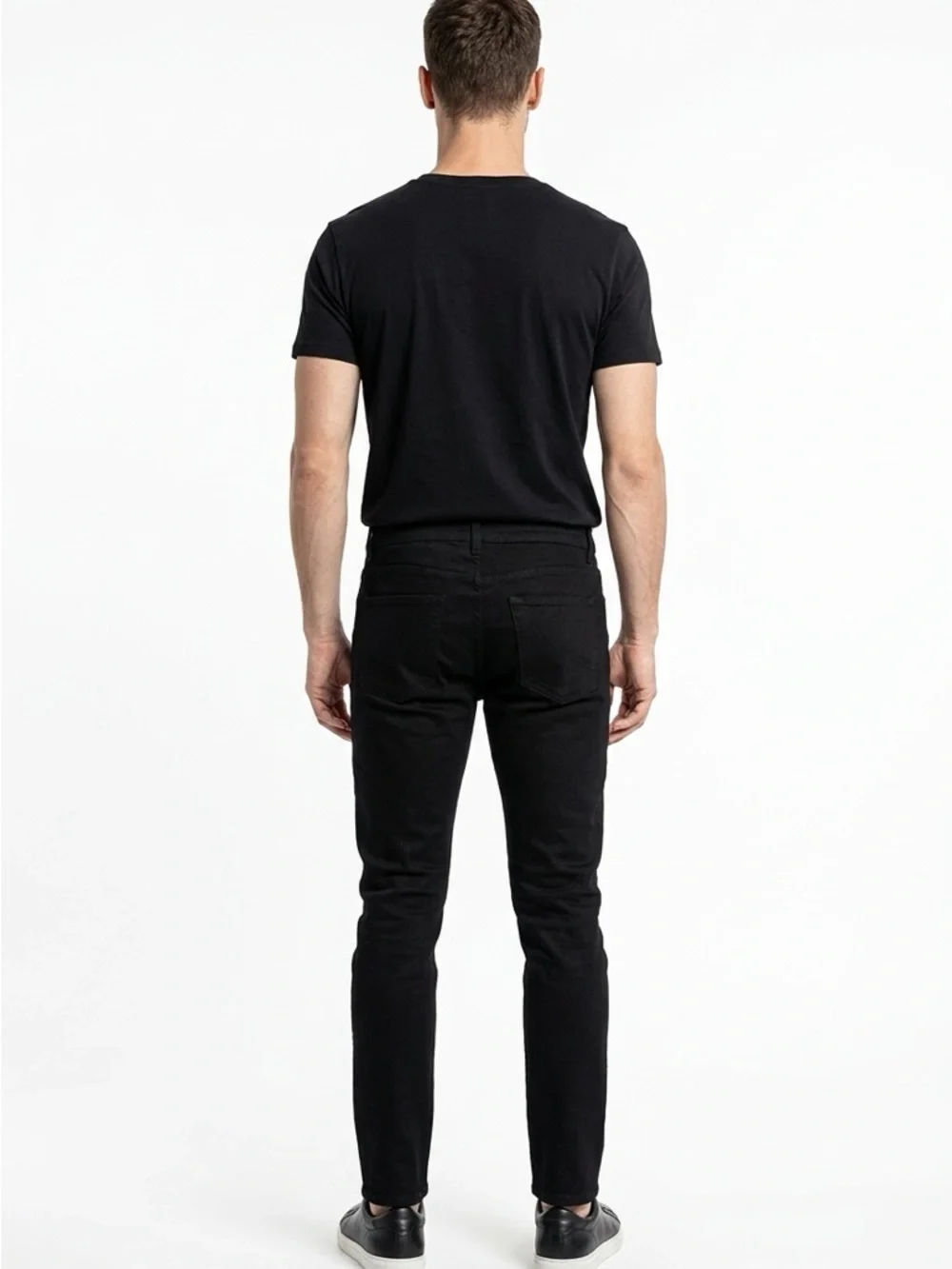 The Kooples men’s fitted Black Jeans - Classic Straight Fit button fly 31x34 - Picture 3 of 6